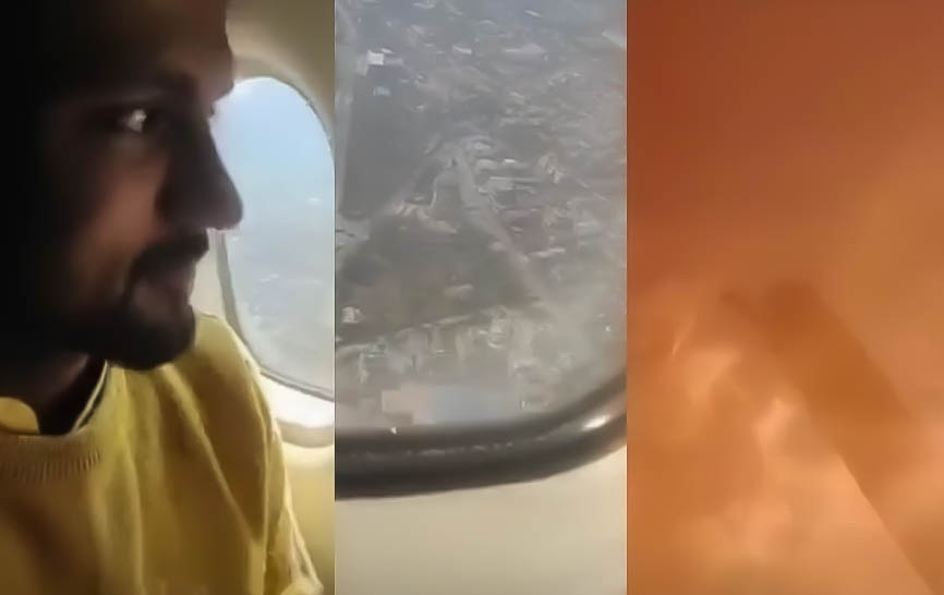 EL IMPACTANTE VIDEO DESDE ADENTRO DEL AVIÓN EN LA TRAGEDIA DE NEPAL