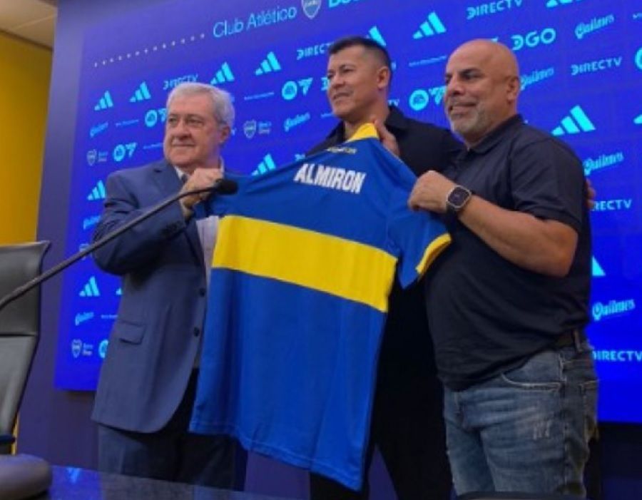 JORGE ALMIRÓN FUE PRESENTADO COMO EL NUEVO DT DE BOCA