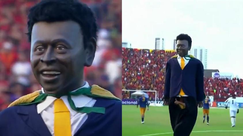 EL MUÑECO EN HOMENAJE A PELÉ QUE DIO QUE HABLAR EN BRASIL