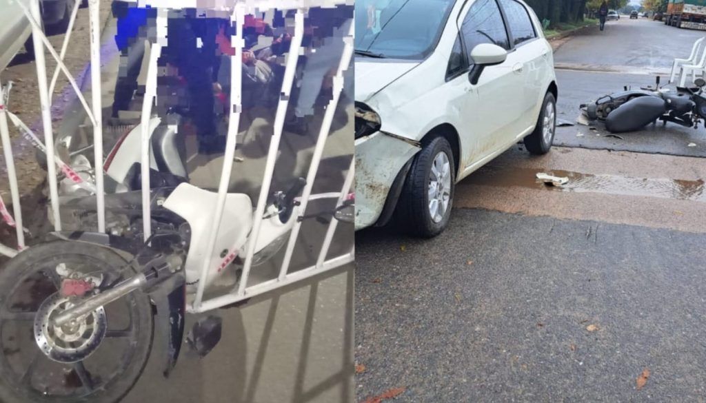 MOTOCICLISTAS HERIDOS EN DOS ACCIDENTES EN COLONIA CAROYA