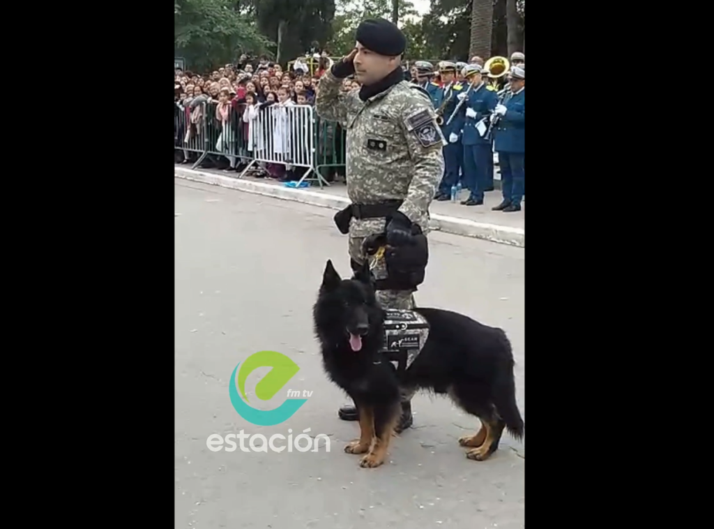 SE JUBILÓ UN PERRO POLICÍA, DUPLA DE UN EFECTIVO PENITENCIARIO ORIUNDO DE LA DORMIDA