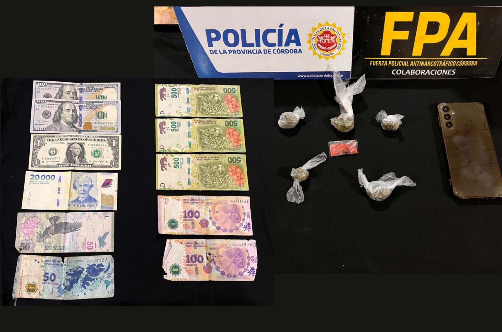 UN DETENIDO POR VENTA DE DROGAS EN LA DORMIDA