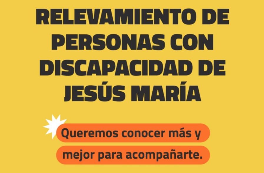 CADA RESPUESTA CUENTA: JESUS MARÍA IMPULSA UN RELEVAMIENTO SOBRE DISCAPACIDAD