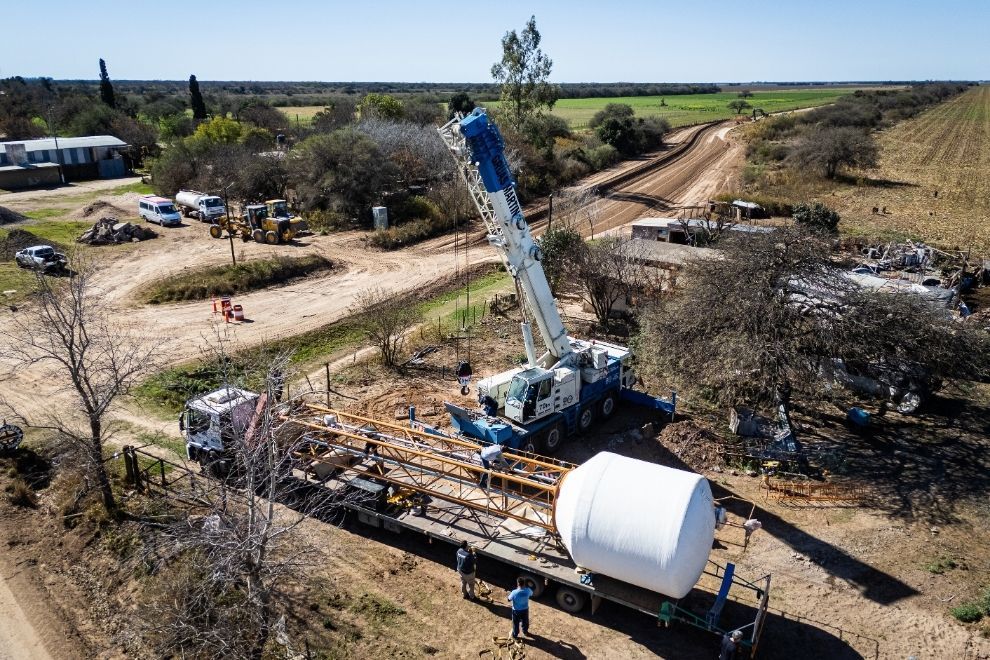 LA PROVINCIA FORTALECE EL SISTEMA DE PROVISIÓN DE AGUA POTABLE EN TINOCO