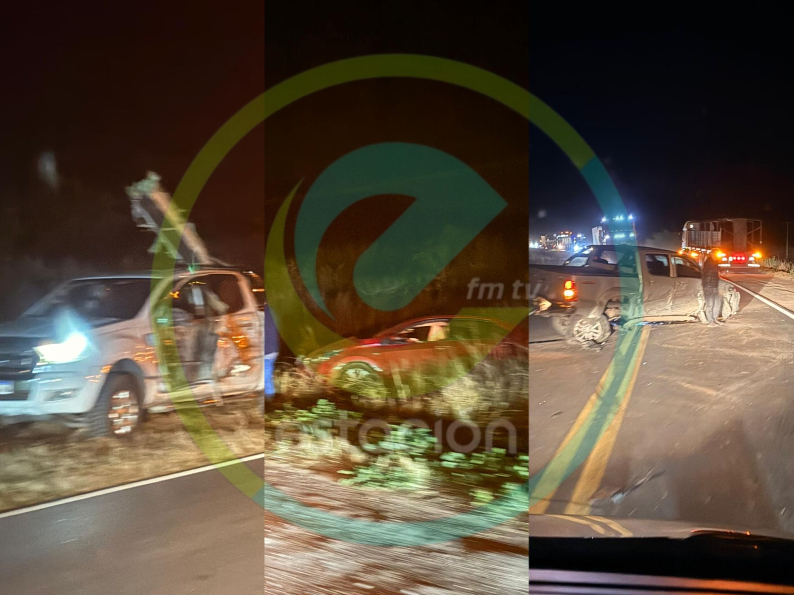 CHOQUE MULTIPLE EN RUTA 60 CERCA DE LOS POZOS